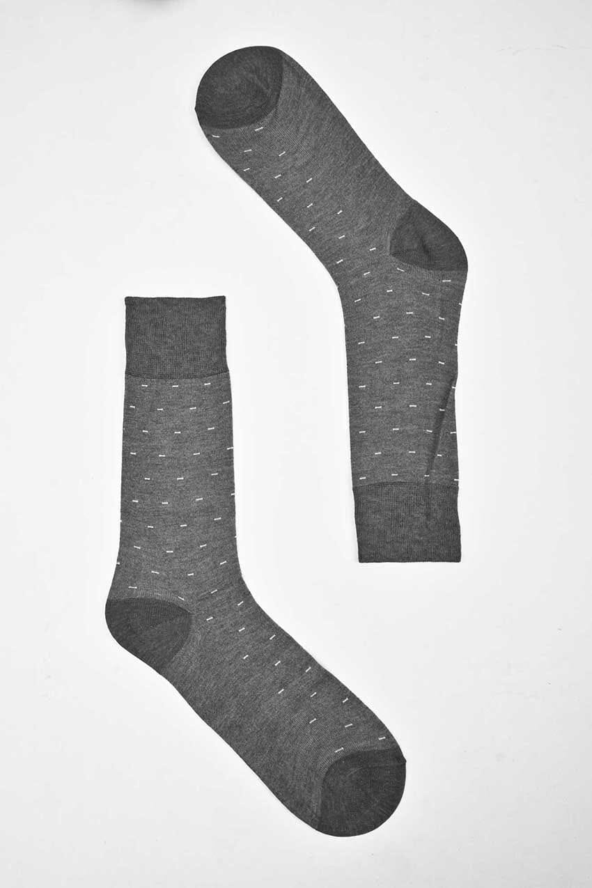 Men's Dots Design Regular Dress Socks