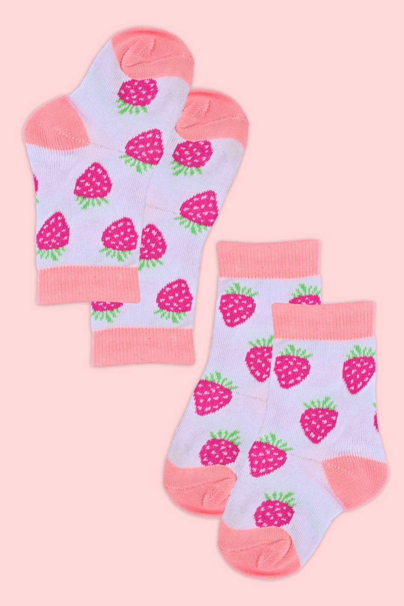 Kid's Palomar Regular Socks - Pack of 2 Pairs Socks RKI D6 0-3 Months