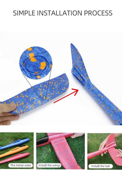 Hand Thrown Aircraft Foam Double Hole Swing Model