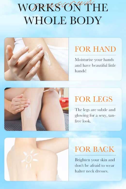 Sadoer 90+SPF Sunscreen Cream - 50g