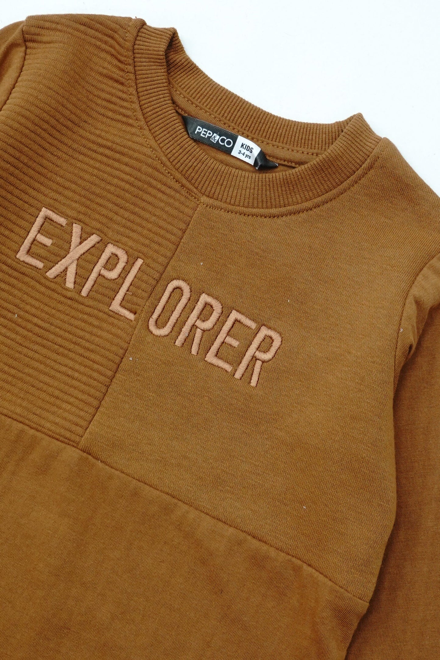 Pep&Co Girl's Explorer Embroidered Long Sleeve Tee Shirt Girl's Tee Shirt SZK