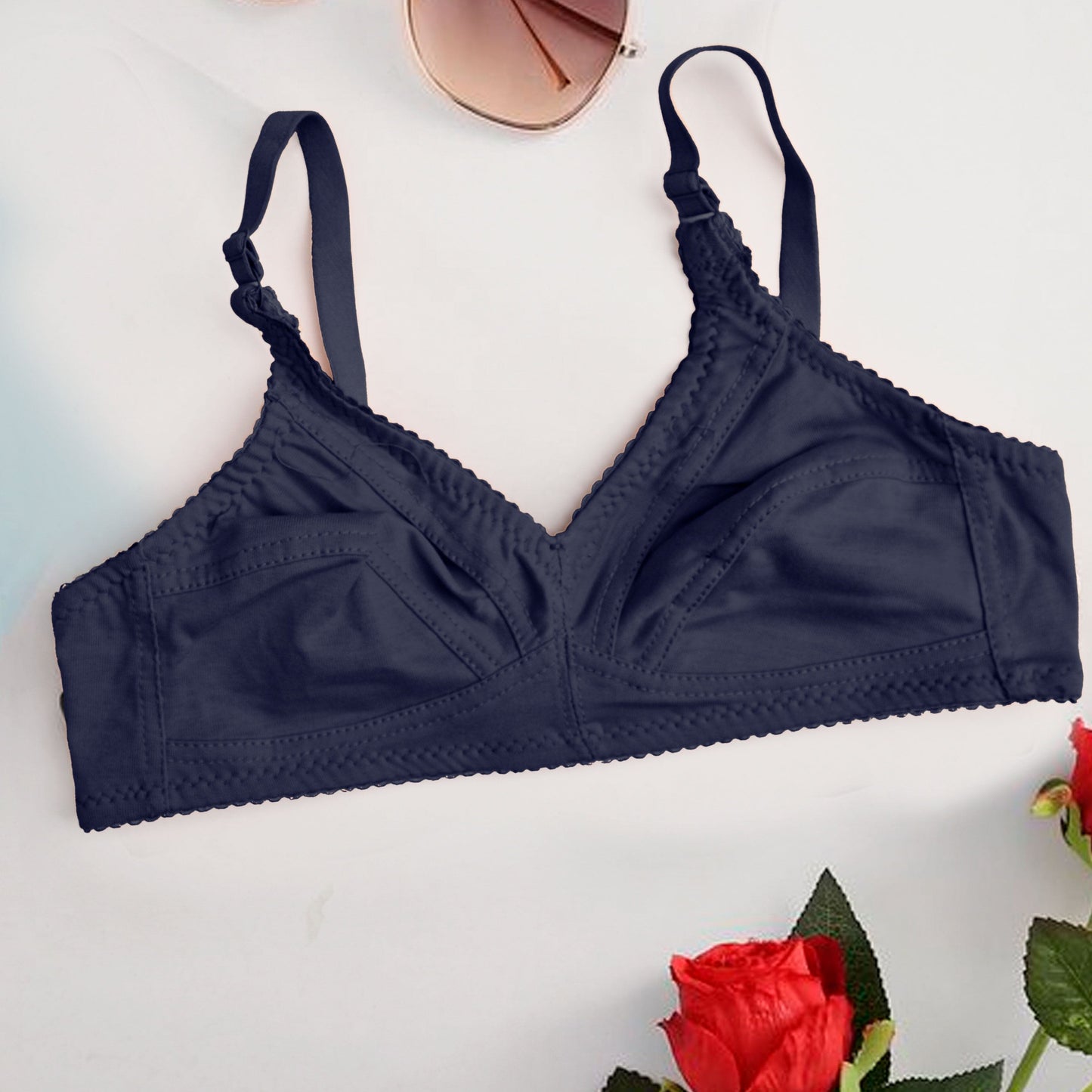 Galaxy Women's Classic Cristo Jersey Bra Women's Lingerie RAM Navy 26