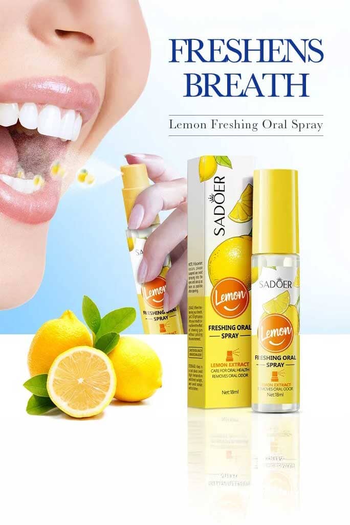 Sadoer Lemon Freshing Breath Oral Spray - 18ml