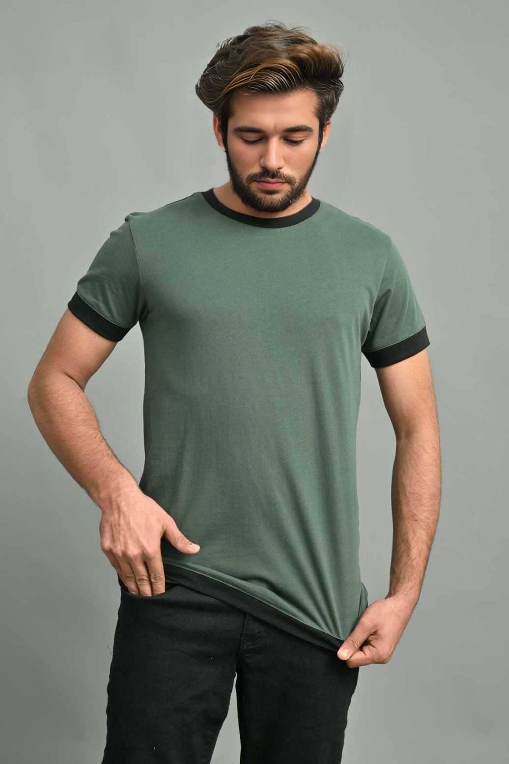 Polo Republica Men's Car Printed Crew Neck Tee Shirt Men's Tee Shirt Polo Republica