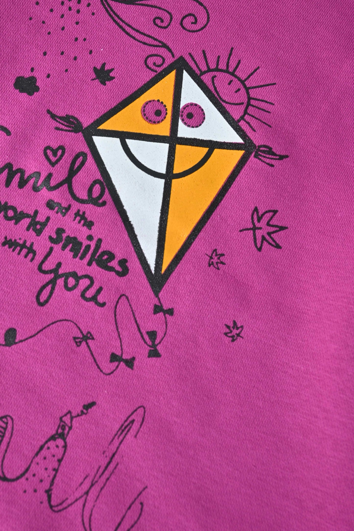 MNG Kid's Smile Printed Terry Sweatshirt Kid's Sweat Shirt Yasir Bin Asad