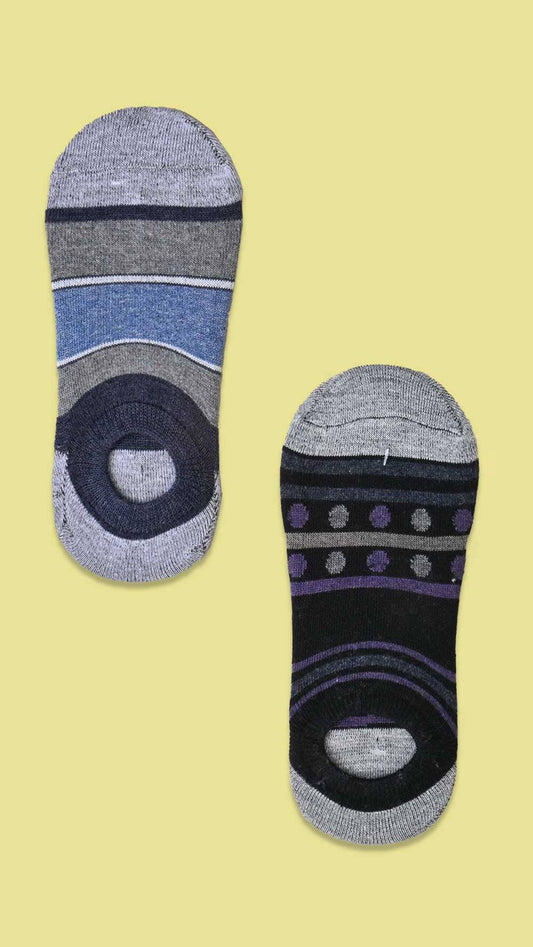 Men's Bolzano Invisible Socks - Pack of 2 Pairs Socks RKI 