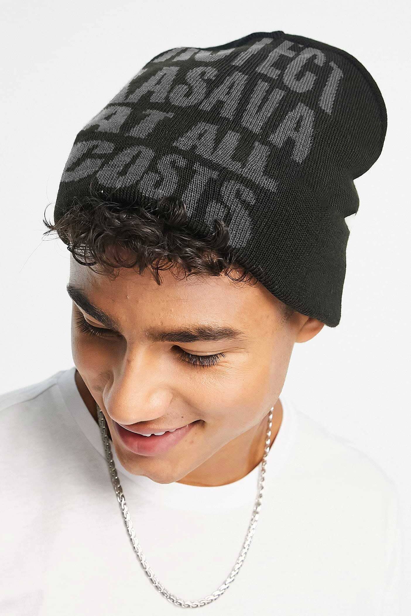 Men's Hobart Embroidered Design Knitted Beanie Cap elo