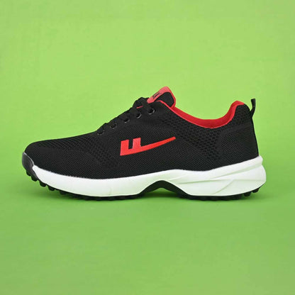 Walk Men's Eupen Non Slip Jogging Shoes Men's Shoes Hamza Traders Black & Red EUR 39 