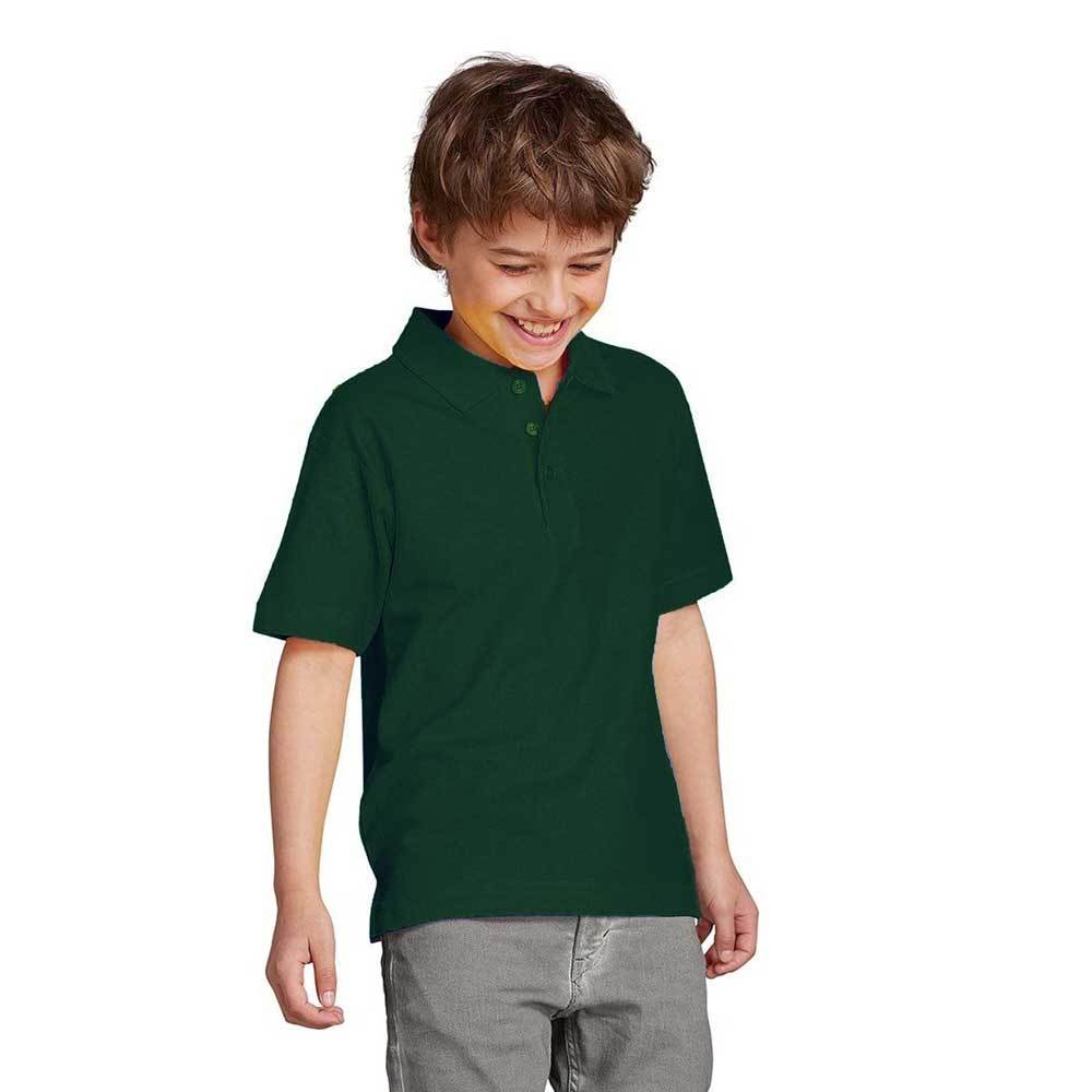 Totga Short Sleeve Polo Shirt Boy's Polo Shirt Image Bottle Green XS 