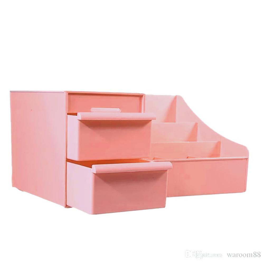 Cosmetic Storage Drawer Desktop Box Health & Beauty Sunshine China Peach 