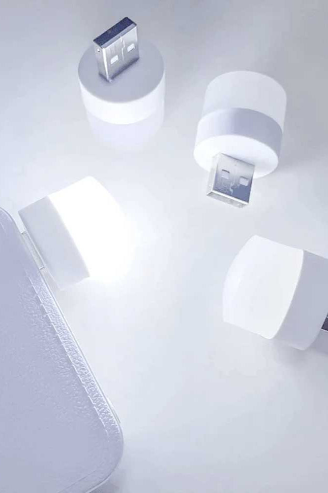 White USB Portable LED Mini Bulb Mobile Accessories NB Enterprises