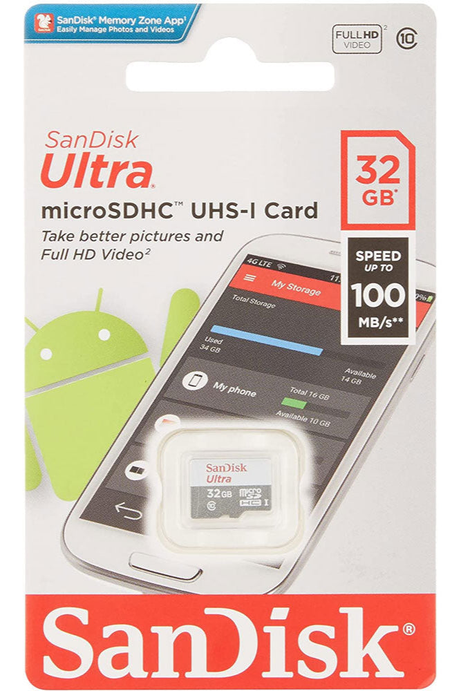 Sandisk Ultra Micro SDHC Memory Card - 32 GB Electronics SDQ