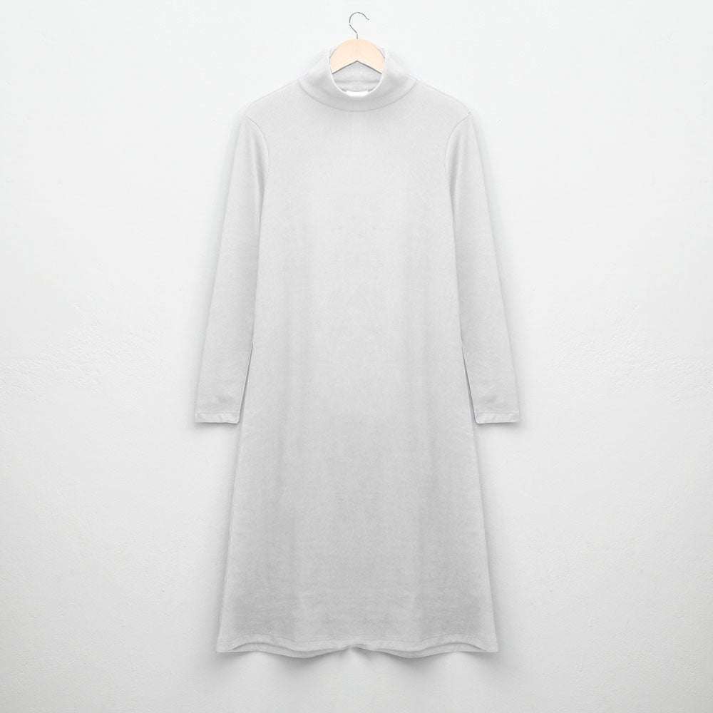 Safina Women's High Neck Long Maxi Dress Women's Sweat Shirt Image Off White XSS 