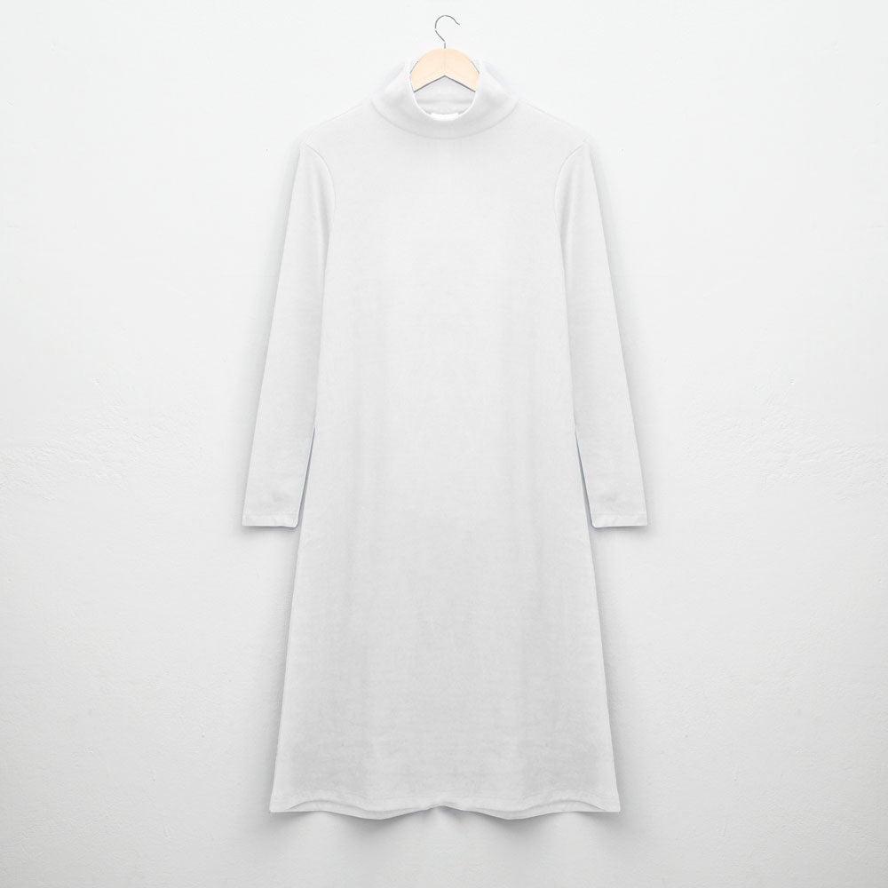Safina Women's High Neck Long Maxi Dress Women's Sweat Shirt Image White XSS 