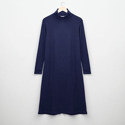 Safina Women's High Neck Long Maxi Dress Women's Sweat Shirt Image Blue XSS 