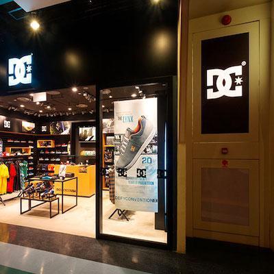 Shirts made in our partner factory in DC Shoes USA store in Barcelona