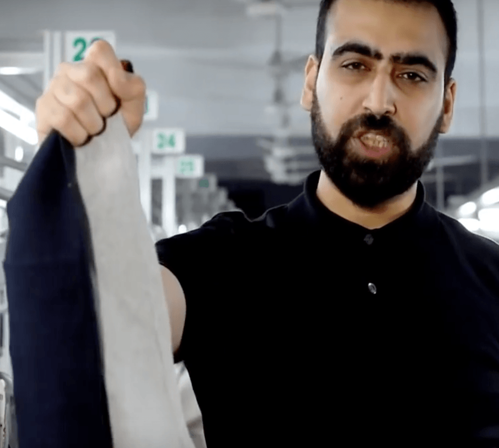 We turned leftover collars in to these cool bags.