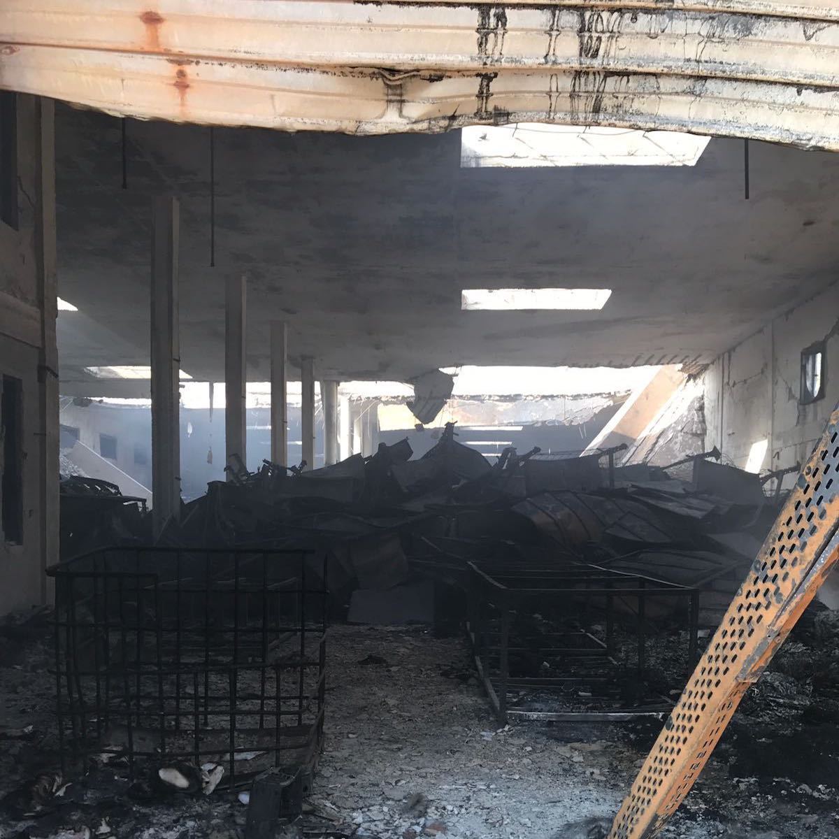 We are recovering from a massive fire.