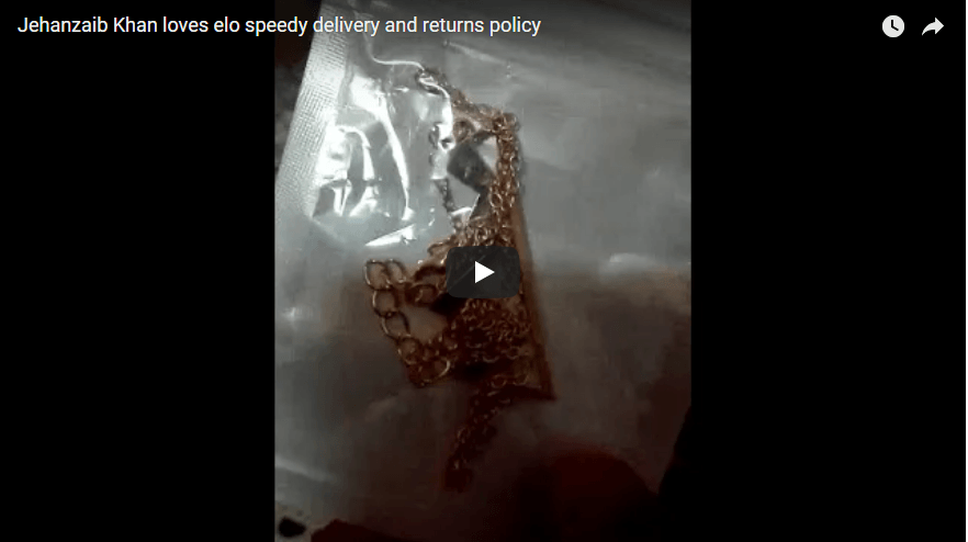 Jehanzaib Khan loves elo speedy delivery and returns policy