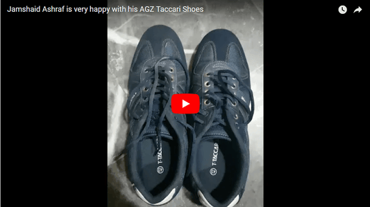 Jamshaid Ashraf is very happy with his AGZ Taccari Shoes