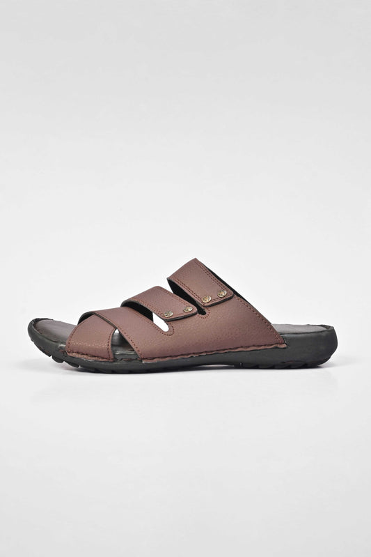 Men's Strap Style Padded Sole PU Leather Chappal Men's Shoes SNAN Traders 