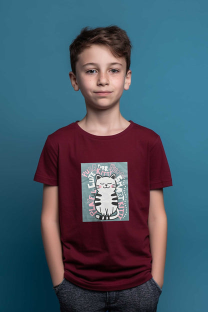 Polo Republica Boy's Kitty Printed Tee Shirt