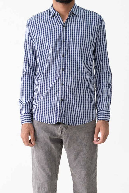 Scanners Elegant Men's Checkered Casual Shirt