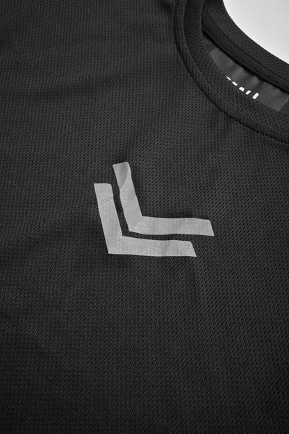 Men's Down Arrow Printed Stripe Activewear Crew Neck Minor Fault Tee Shirt