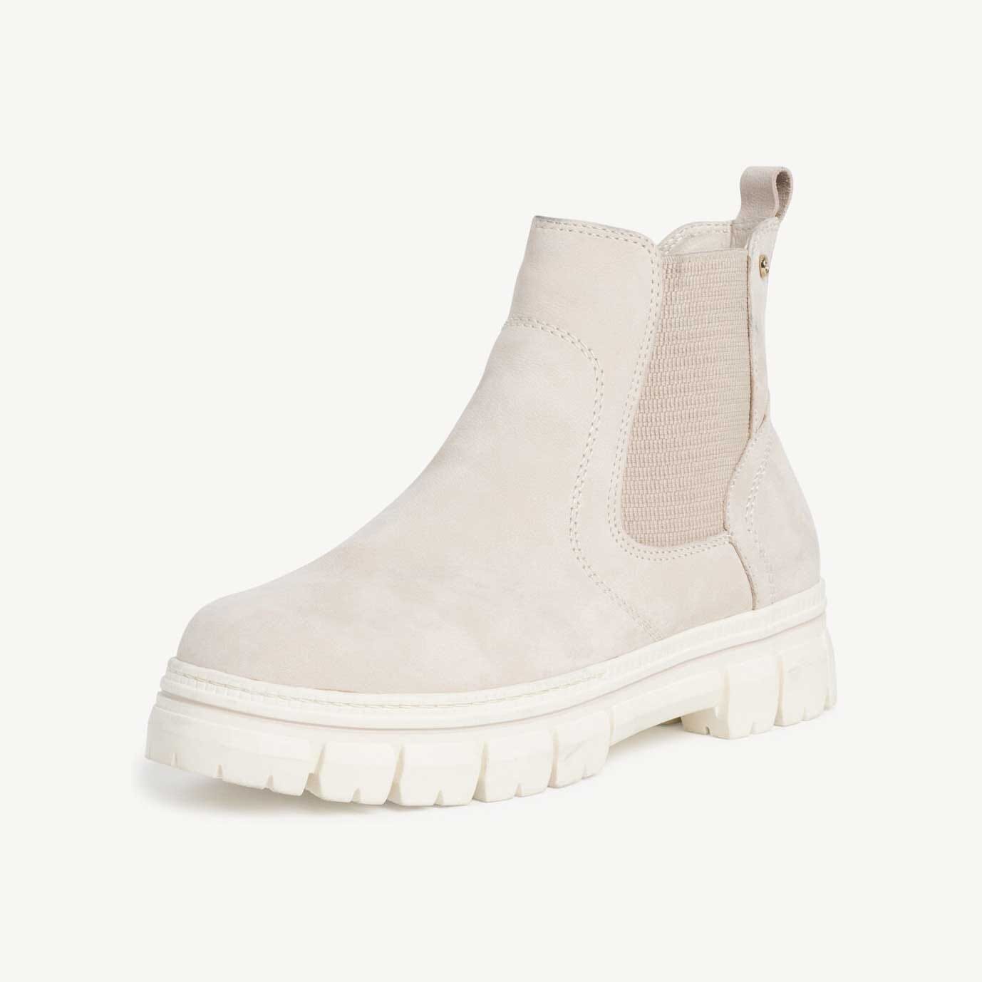 Tamaris Unisex Comfort Cairns Leather Boots Unisex Shoes Shafi Pvt. Limited Ivory EUR 36 