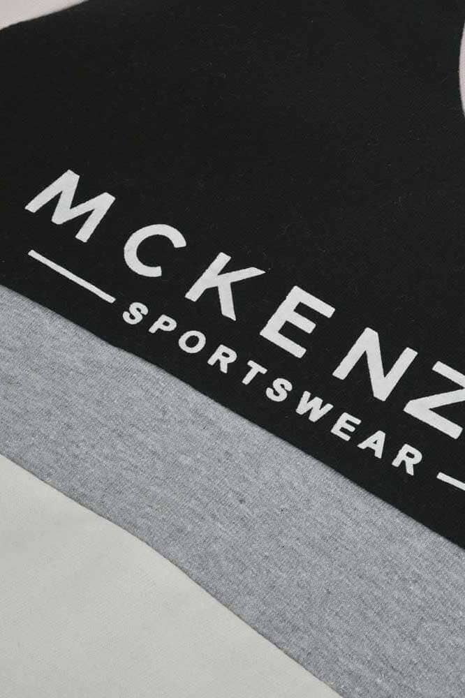 Mckenzie Kid's Logo Printed Fleece Sweat Shirt