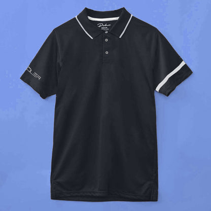Poler Men's Poler & Stripe Shoulder Style Activewear Polo Shirt