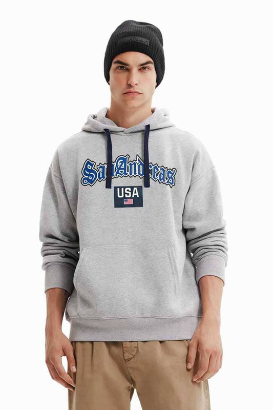 Polo Republica Men's San Andreas Printed Fleece Pullover Hoodie