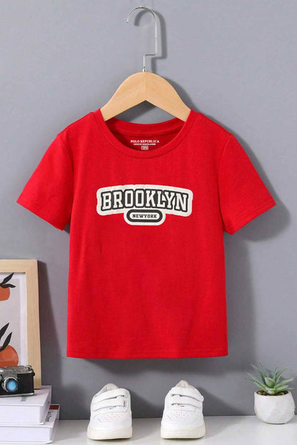 Polo Republica Boy's Brooklyn Newyork Printed Tee Shirt