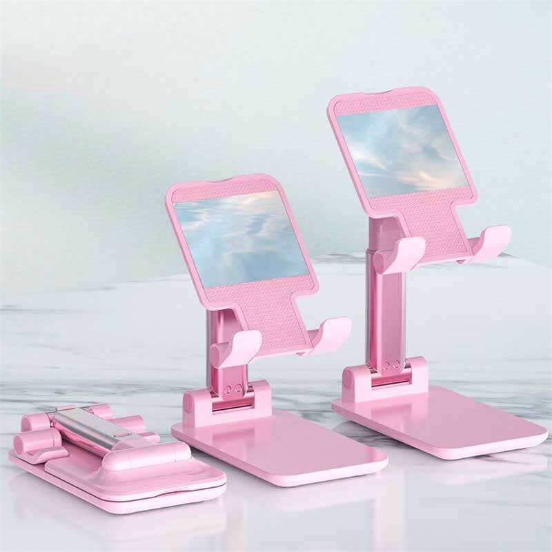 Pearl White Folding Desktop Mobile Phone Stand Mobile Accessories SRL Pink 