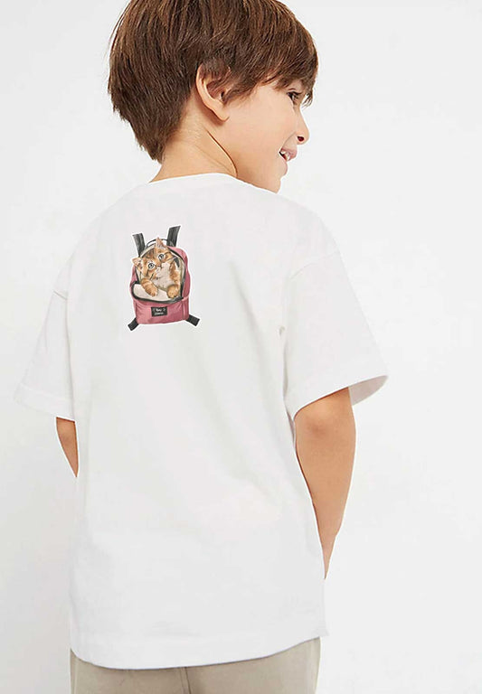 Polo Republica Boy's Say Cheese Cat Printed Tee Shirt Boy's Tee Shirt Polo Republica 