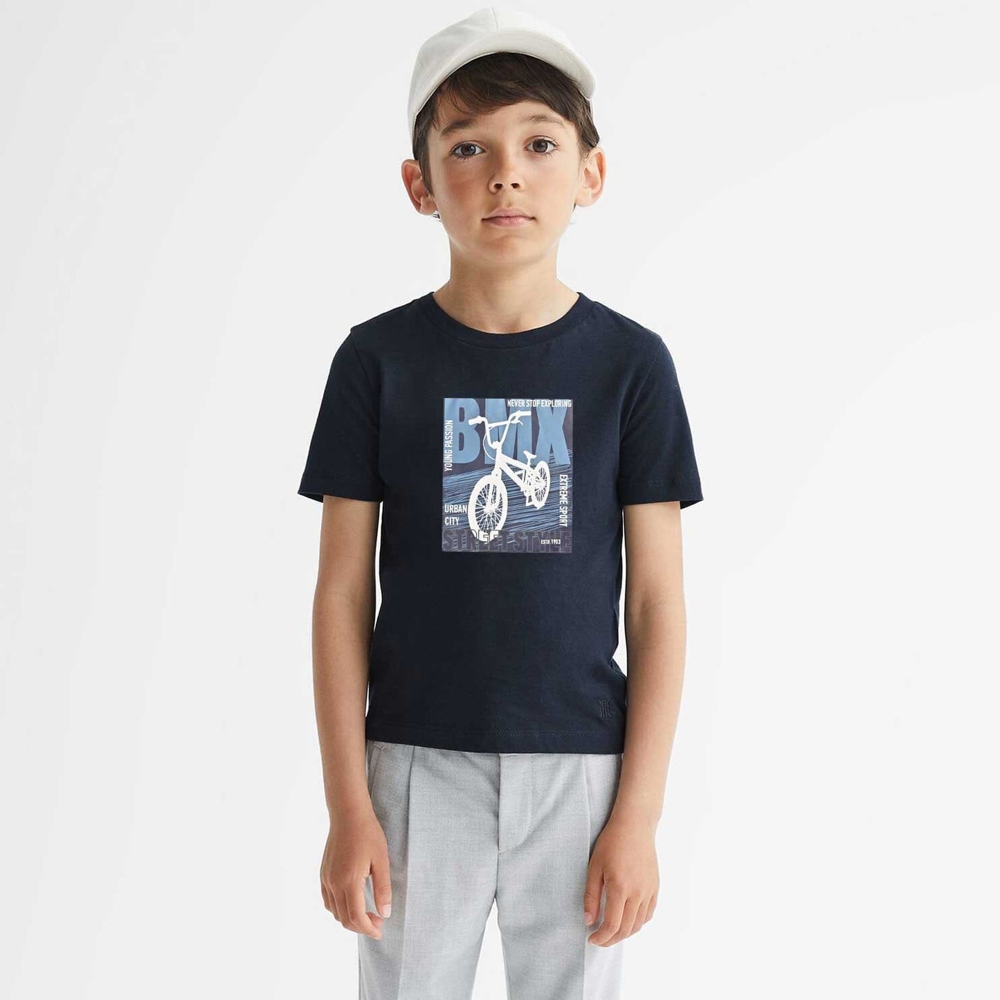 Polo Republica Boy's Bmx Street Style Printed Tee Shirt Boy's Tee Shirt Polo Republica Navy 1-2 Years 