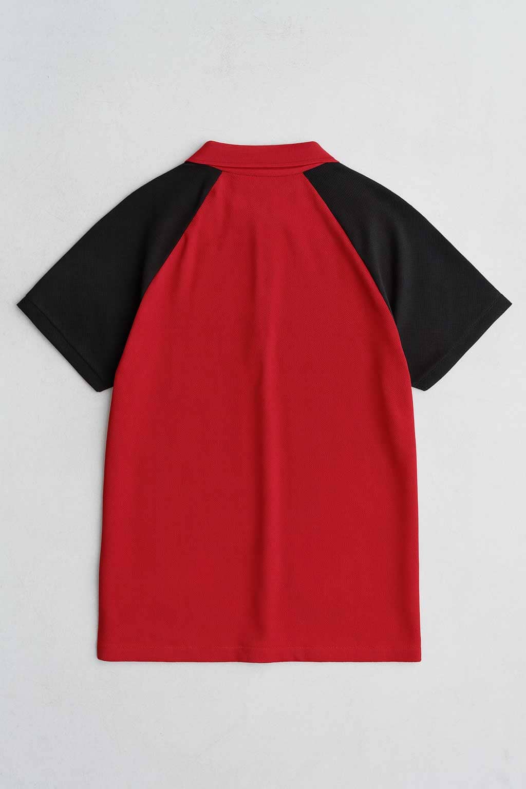 Men's Contrast Raglan Sleeve Polo Shirt