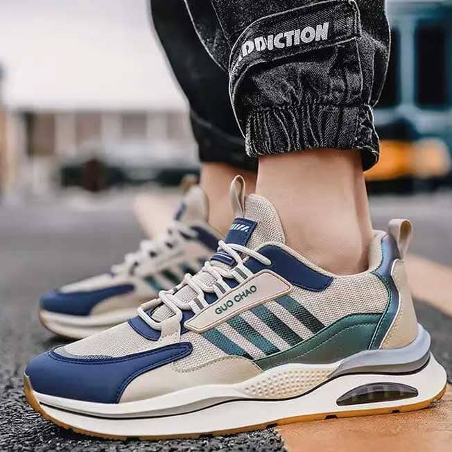 Beige & Bottle Green