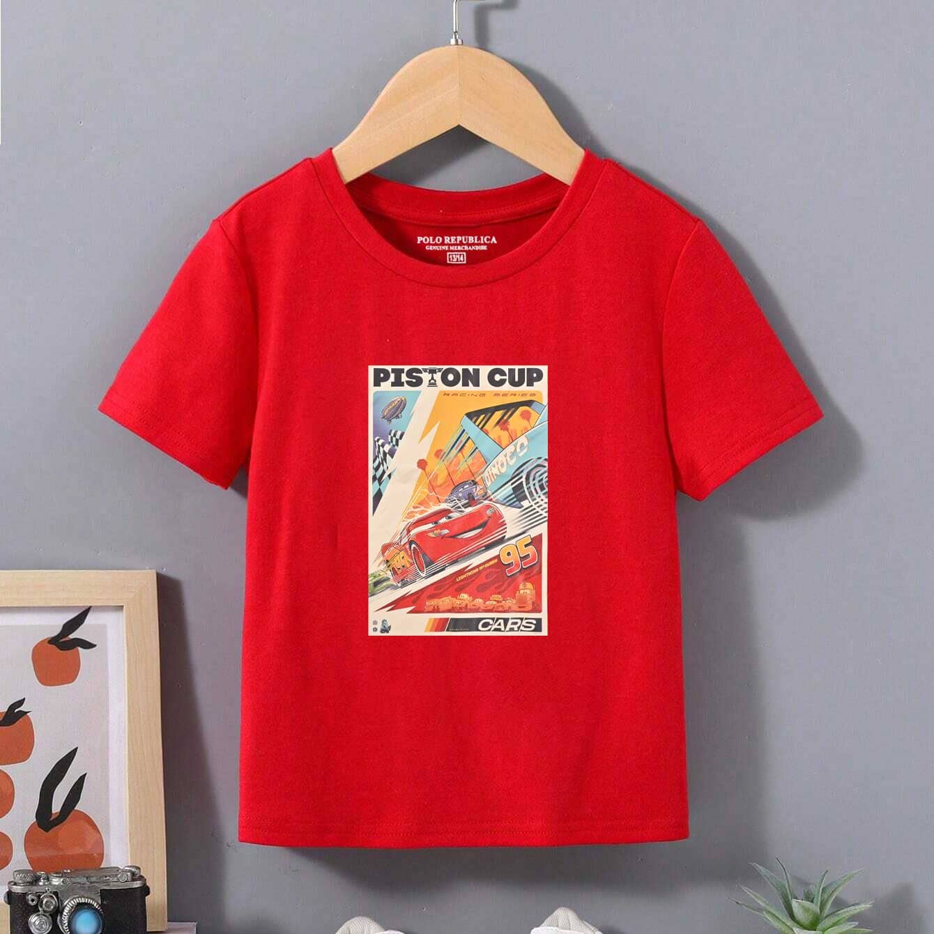Polo Republica Boy's Piston Cup Printed Tee Shirt Boy's Tee Shirt Polo Republica Red 1-2 Years 