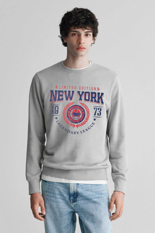 Polo Republica Men's New York Printed Fleece Sweat Shirt Men's Sweat Shirt Polo Republica 