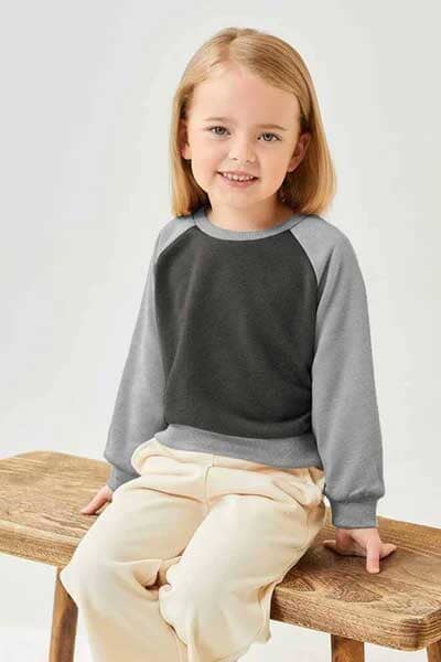 Safina Kid's Aachen Raglan Sleeve Fleece Minor Fault Sweat Shirt Kid's Sweat Shirt Safina 