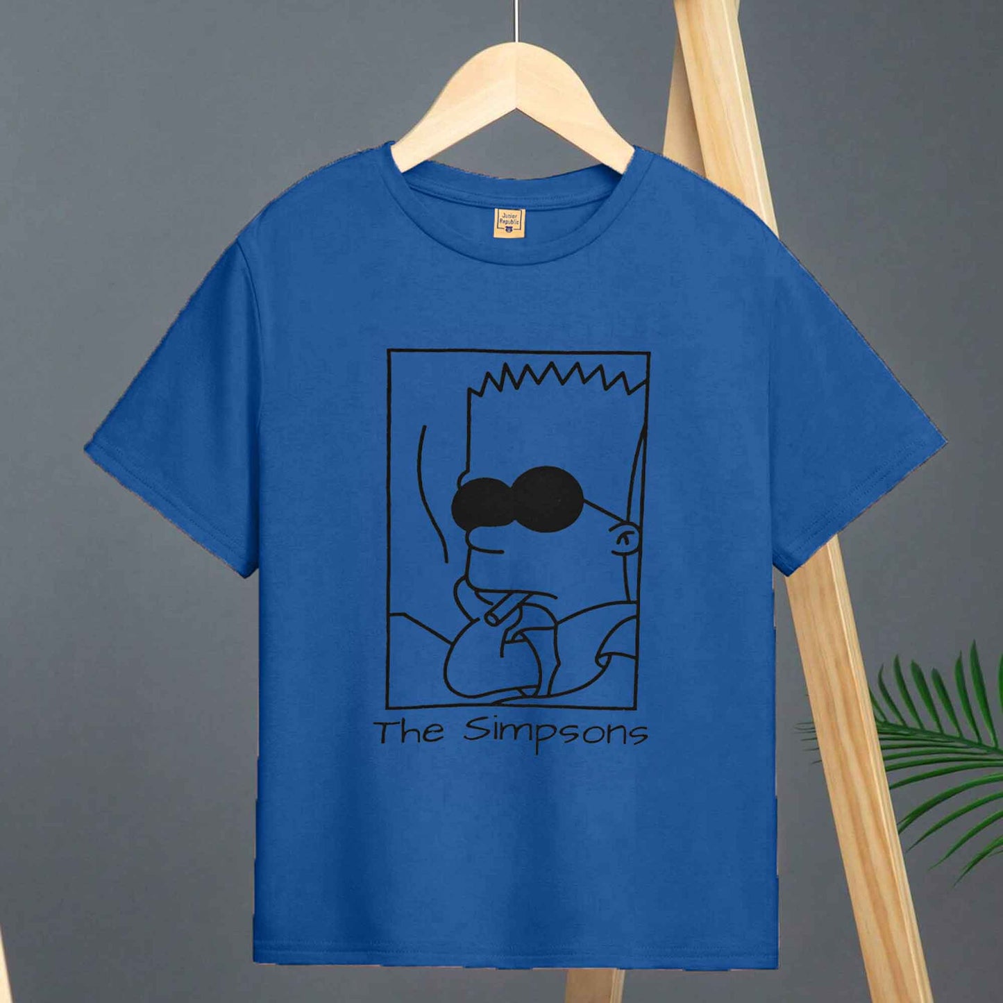 Junior Republic Kid's The Simpsons Printed Tee Shirt Boy's Tee Shirt JRR Royal 1-2 Years 