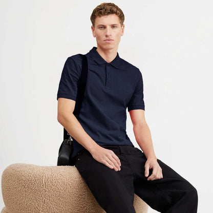 Platic Men's Short Sleeve with Minor Fault Polo Shirt Minor Fault Image Navy XS 