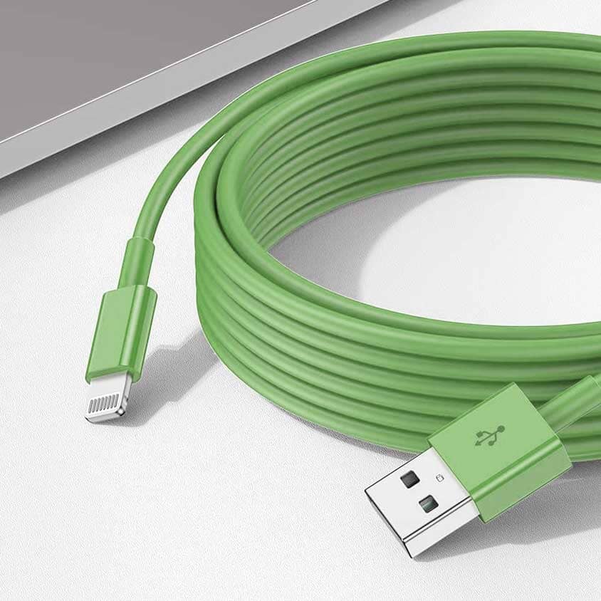 iPhone Power Line Fast Charging Cable - 1 Meter Mobile Accessories CPUS Green 