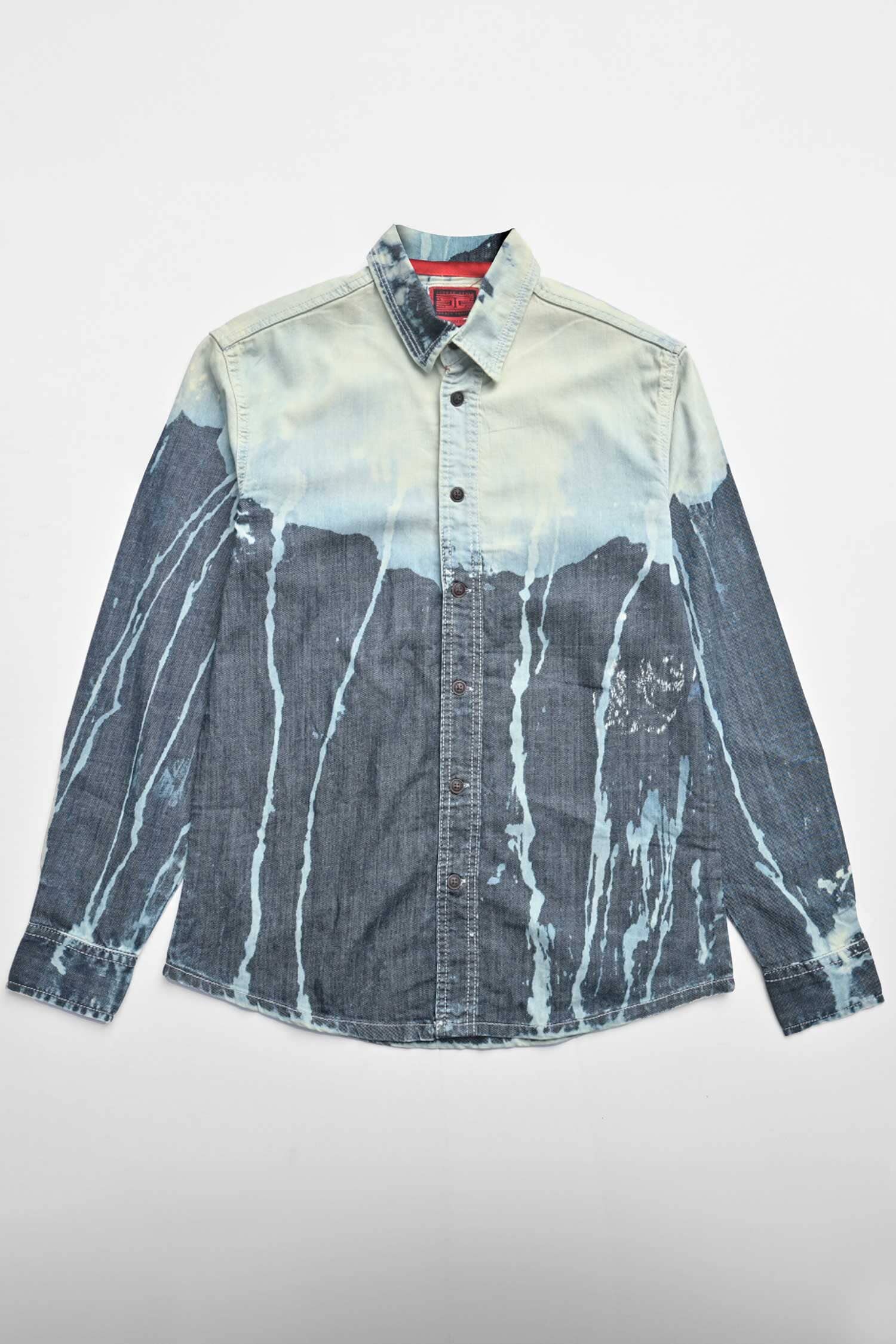 JC Men's Ostend Dye Style Denim Casual Shirt