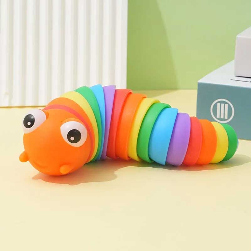 Caterpillar Kids Fidget Toy Toy RAM Orange 