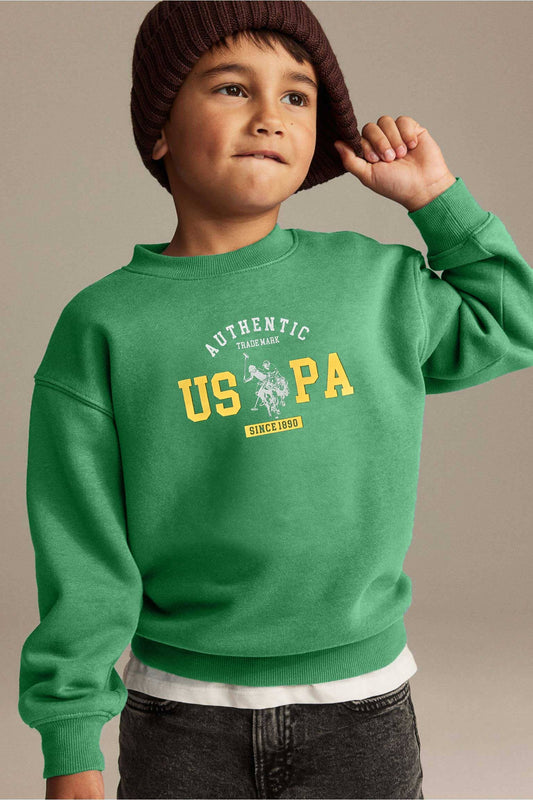 USPA Kid's Authentic US Printed Fleece Sweat Shirt Kid's Sweat Shirt Fiza 