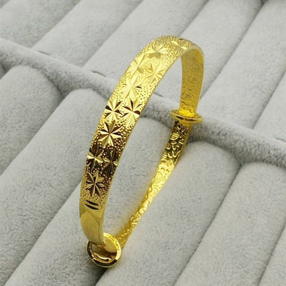 Women's Flower Imitation Artificial Gold Bracelet