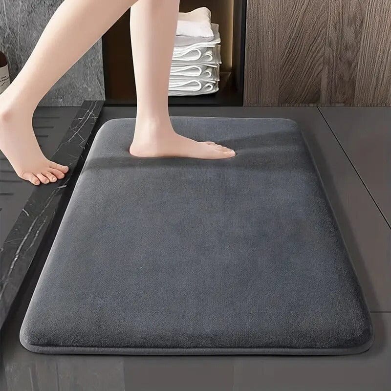 Foot Mat Bathroom Carpet Slip-Resistant Rug Cushion Graphite