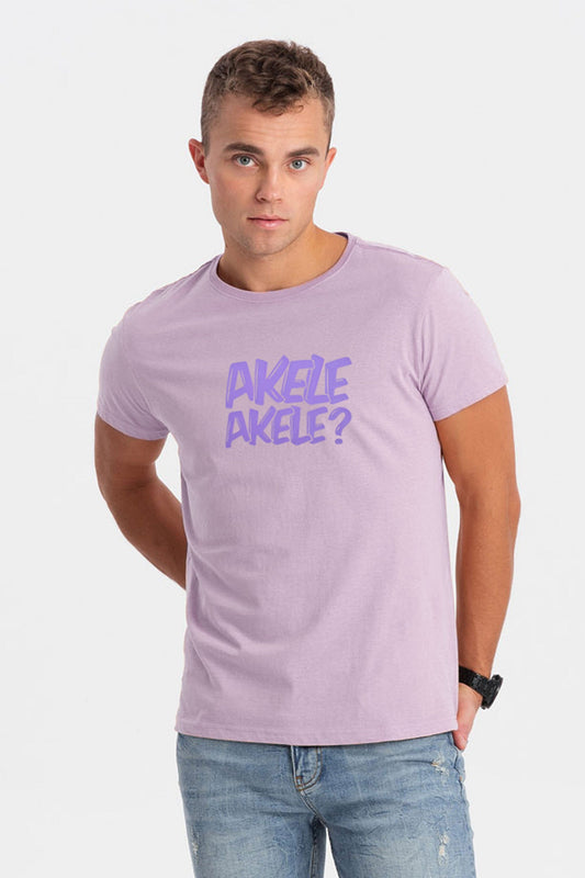 Yurek Men's Akele Akele Printed Crew Neck Tee Shirt